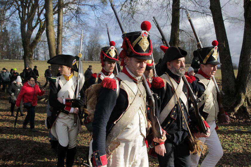 Historical military club members reenact  'Battle of Bergfriede ' in Poland © ANSA/EPA