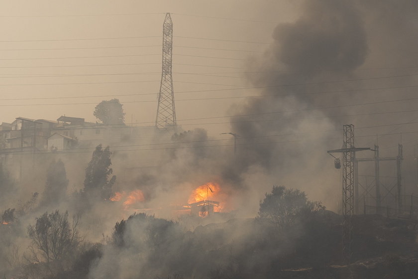 Forest fires in Chile 's Vina del Mar region - RIPRODUZIONE RISERVATA