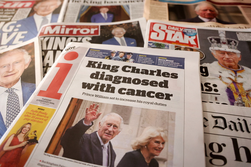 Buckingham Palace announces Britain 's King Charles III is being treated for cancer - RIPRODUZIONE RISERVATA