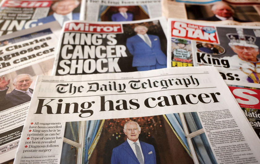 Buckingham Palace announces Britain 's King Charles III is being treated for cancer - RIPRODUZIONE RISERVATA