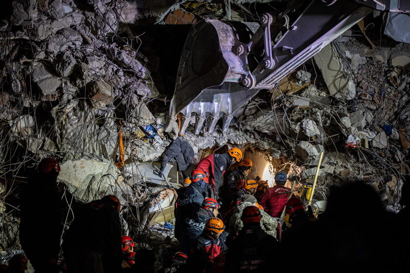 Un anno fa il terremoto nel sudest della Turchia e in Siria - RIPRODUZIONE RISERVATA