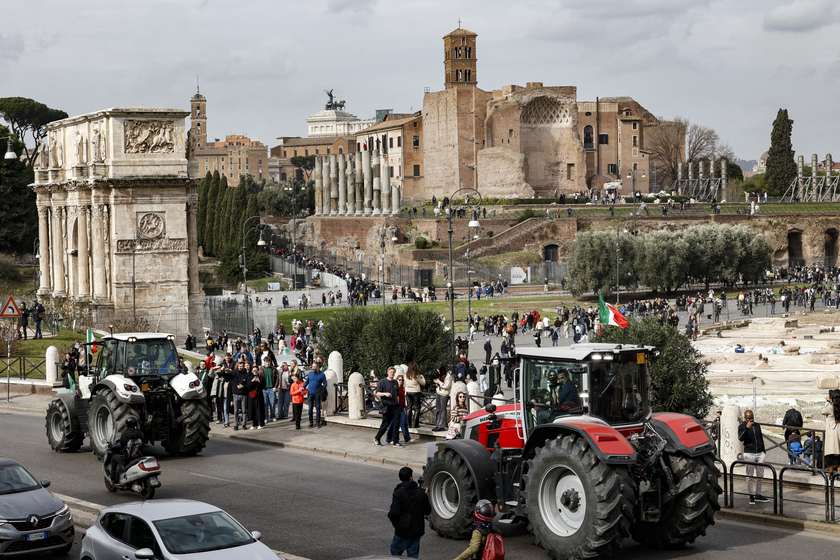 Italy Farmers Protest - RIPRODUZIONE RISERVATA