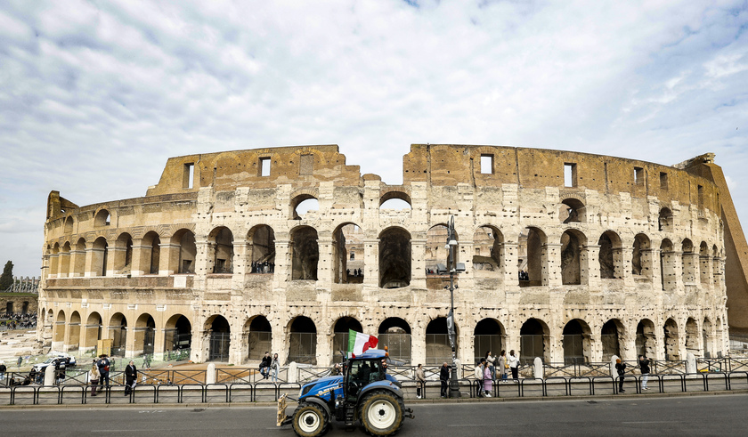 Italy Farmers Protest - RIPRODUZIONE RISERVATA