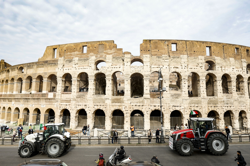 Italy Farmers Protest - RIPRODUZIONE RISERVATA