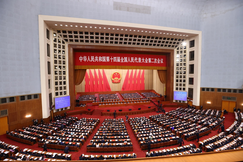 Closing meeting of second session of the 14th National People 's Congress - RIPRODUZIONE RISERVATA