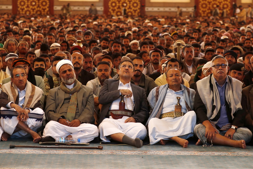 Top Houthi leader addresses supporters in Sana 'a - RIPRODUZIONE RISERVATA