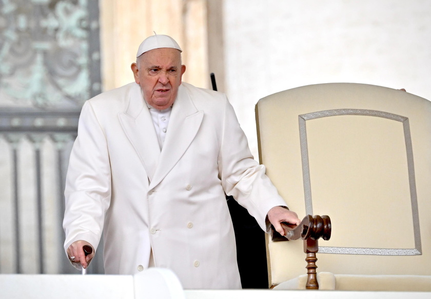 Pope Francis leads his general audience at Saint Peter 's Square - RIPRODUZIONE RISERVATA