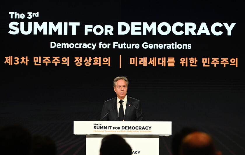 The 3rd Summit for Demoracy in Seoul © ANSA/EPA