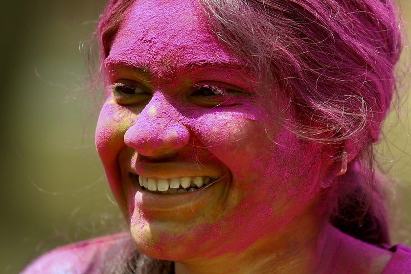 Holi festival celebrations in Bangalore - RIPRODUZIONE RISERVATA