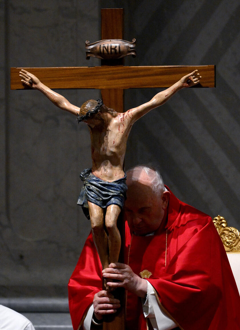 Pope Francis celebrates Good Friday Mass - RIPRODUZIONE RISERVATA