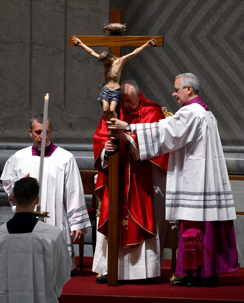 Pope Francis celebrates Good Friday Mass - RIPRODUZIONE RISERVATA