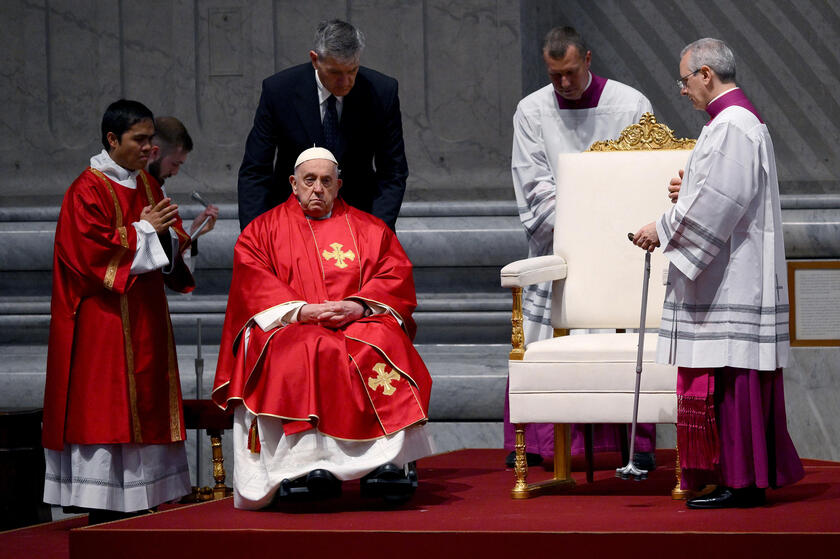 Pope Francis celebrates Good Friday Mass - RIPRODUZIONE RISERVATA