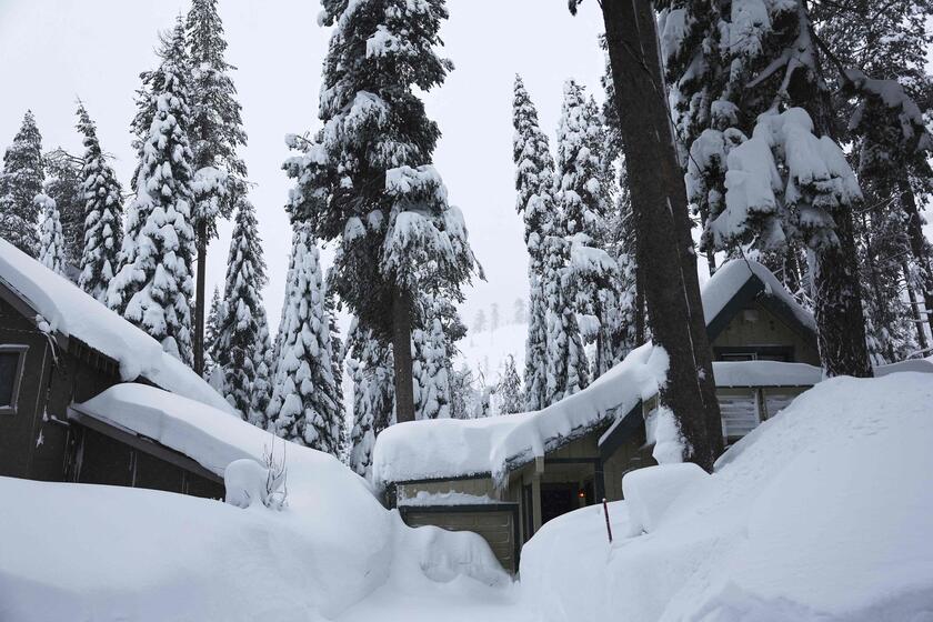 California e Nevada colpiti da una maxi bufera di neve © ANSA/Getty Images via AFP