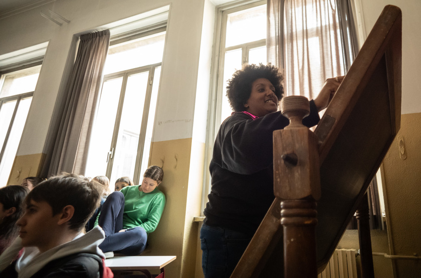 Occupazione del Liceo Parini di Milano - RIPRODUZIONE RISERVATA