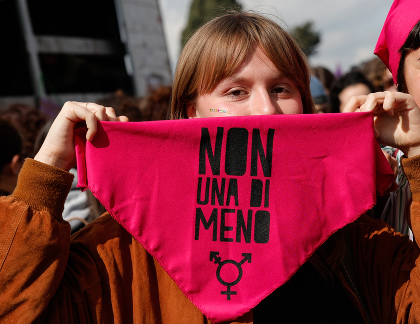 International Women 's Day rally in Rome - RIPRODUZIONE RISERVATA