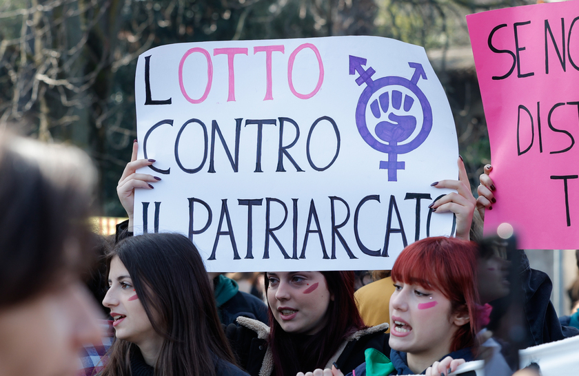 International Women 's Day rally in Rome - RIPRODUZIONE RISERVATA