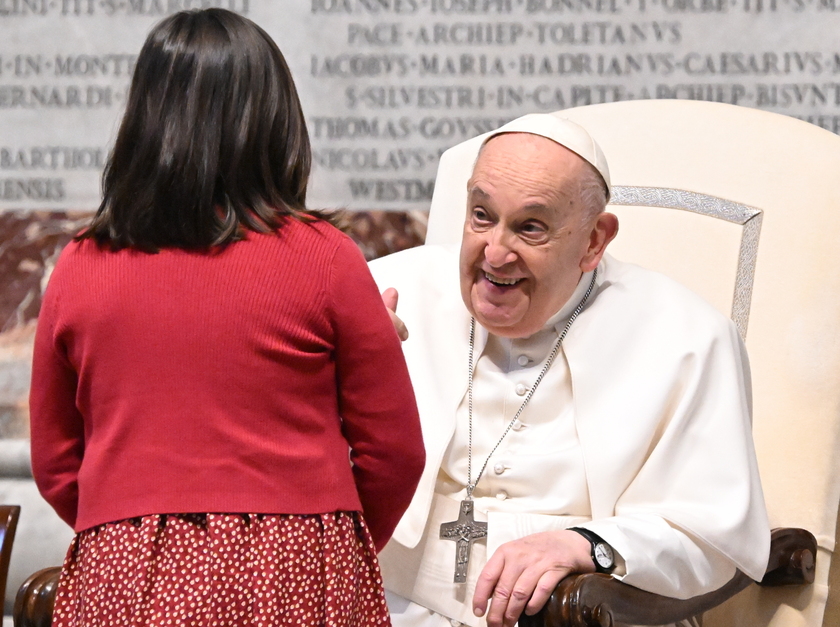 Il Papa è arrivato nella basilica di San Pietro - RIPRODUZIONE RISERVATA