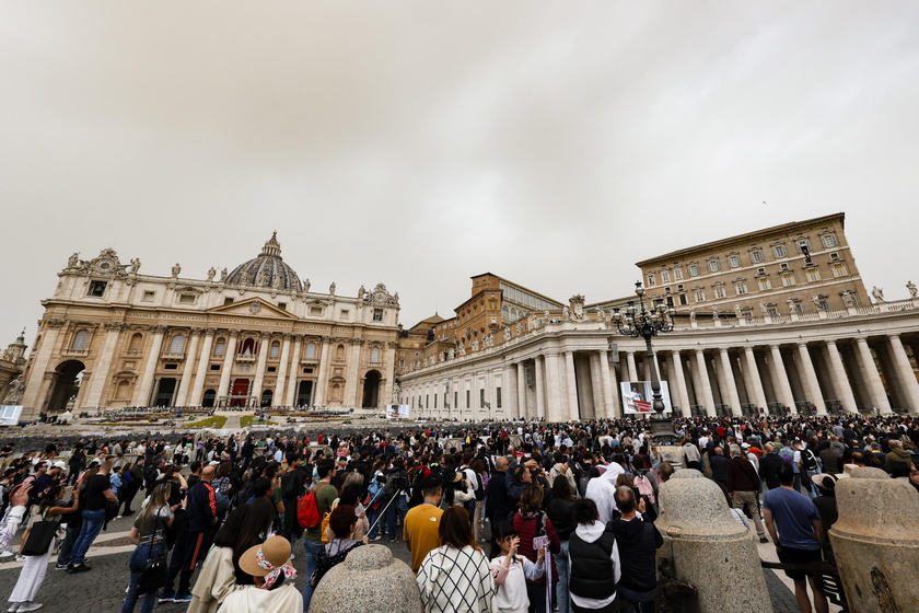 Pope Francis leads the Regina Coeli prayer in Vatican City - RIPRODUZIONE RISERVATA