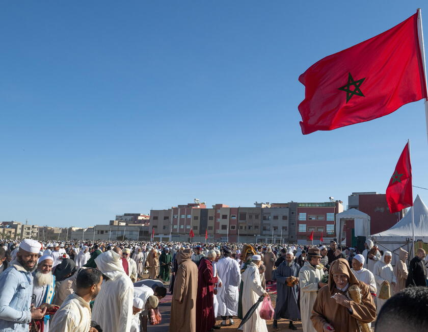 Muslims observe Eid al-Fitr in Morocco © ANSA/EPA