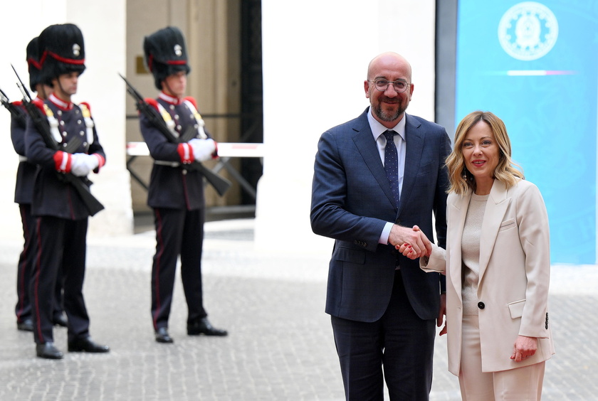 European Council President Charles Michel visits Italy - RIPRODUZIONE RISERVATA