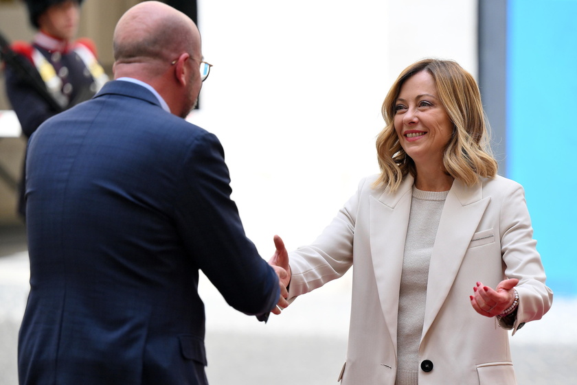 European Council President Charles Michel visits Italy - RIPRODUZIONE RISERVATA