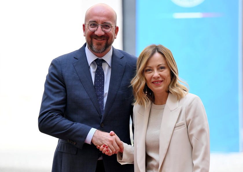 European Council President Charles Michel visits Italy - RIPRODUZIONE RISERVATA