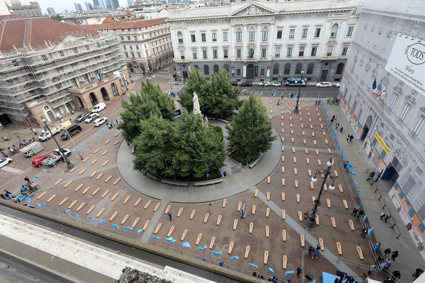 Uil porta 172 bare in piazza Scala contro morti sul lavoro