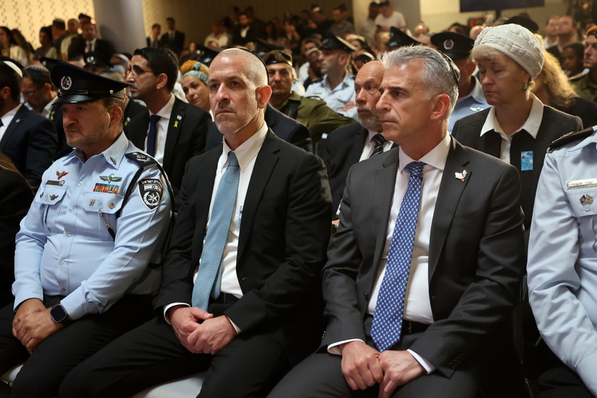 Israeli PM Netanyahu attends Memorial Day state ceremony at Mount Herzl in Jerusalem