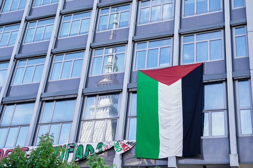 Torino, protesta studentesca per la Palestina