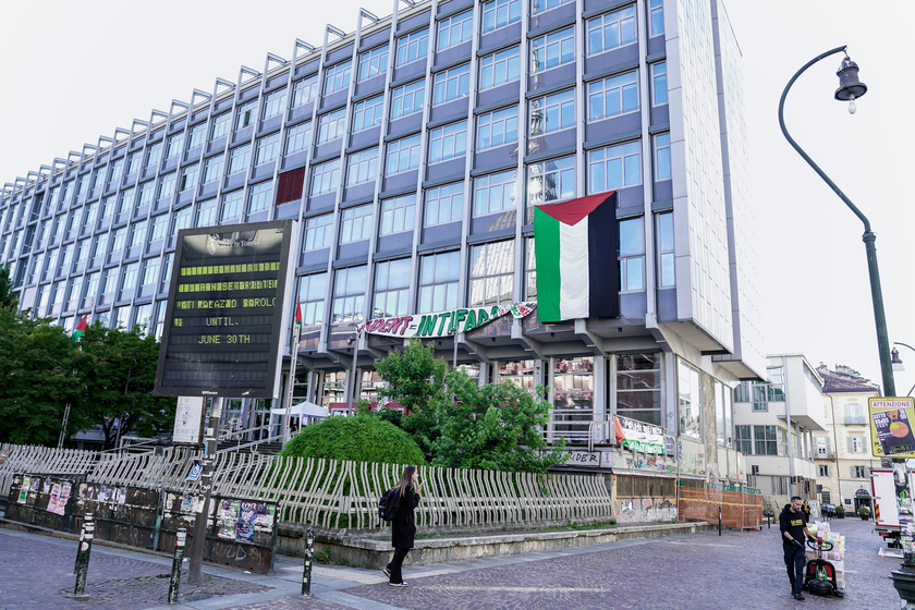 Torino, protesta studentesca per la Palestina