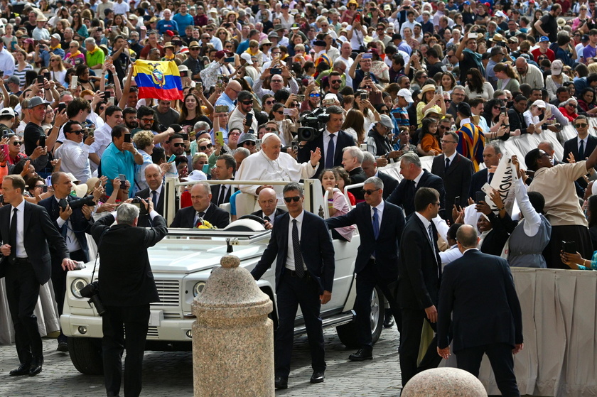 Pope Francis leads his weekly general audience in Vatican City