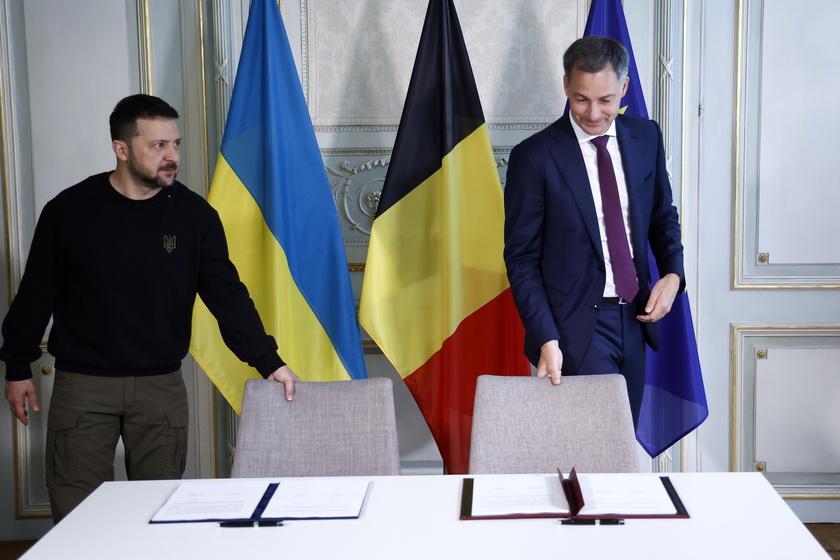 President of Ukraine Volodymyr Zelensky visits Belgium