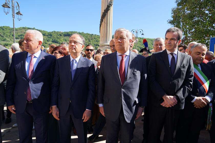 Il ministro degli Esteri Tajani e il presidente della Repubblica di Albania Begaj