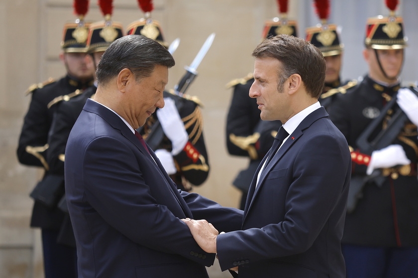 French President Macron receives Chinese President Xi Jinping for a State visit