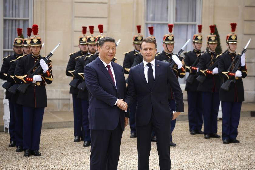 French President Macron receives Chinese President Xi Jinping for a State visit