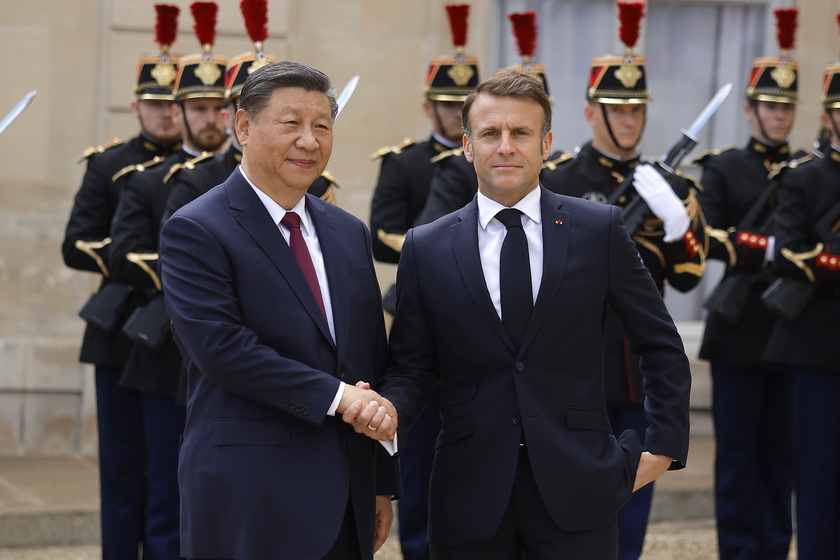 French President Macron receives Chinese President Xi Jinping for a State visit