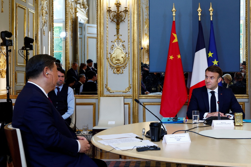 French President Macron receives Chinese President Xi Jinping for a State visit