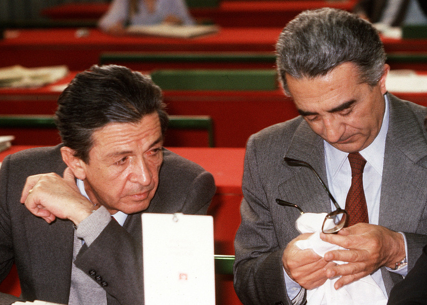 Armando Cossutta con Enrico Berlinguer prima della scissione dal PCI