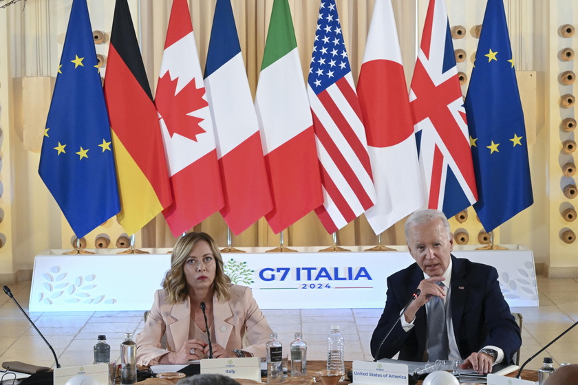 ++ Meloni has bilateral talks with Biden on G7 sidelines ++