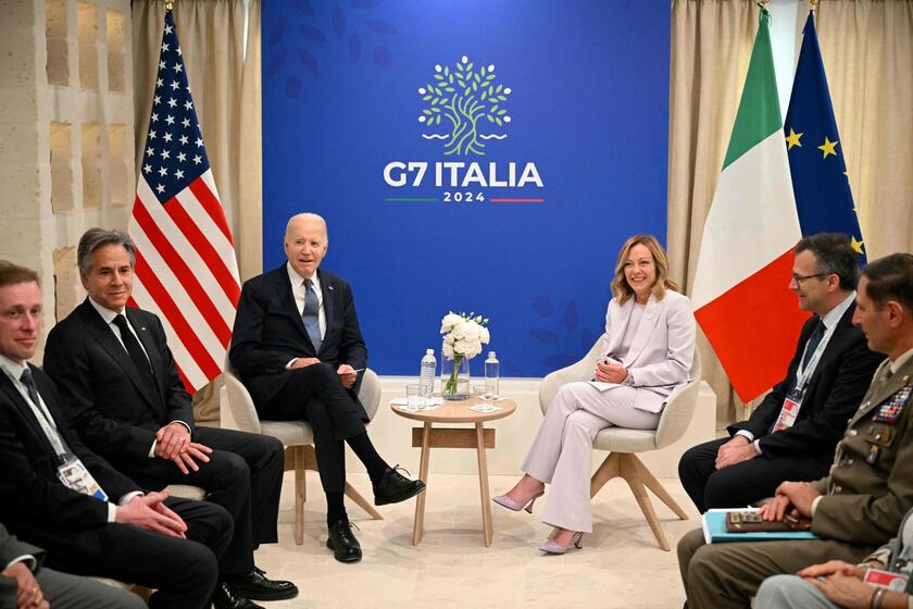 Bilaterale Meloni-Biden in corso a margine del G7