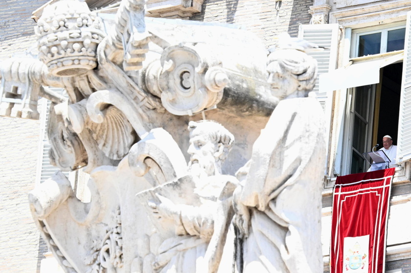 Pope Francis leads Angelus prayer in the Vatican