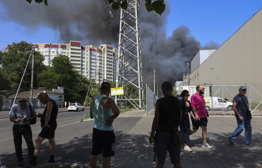 At least four men were injured as a result of a Russian rocket attack on Odesa