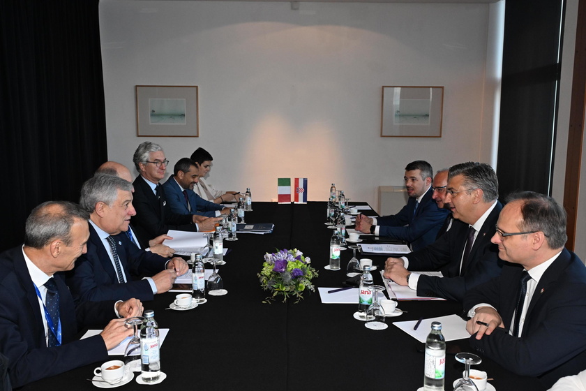 Italian Foreign Minister Tajani meets Croatian Prime Minister Plenkovic in Dubrovnik