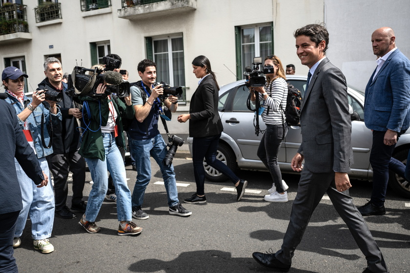 French Prime Minister Attal votes in first round of parliamentary elections