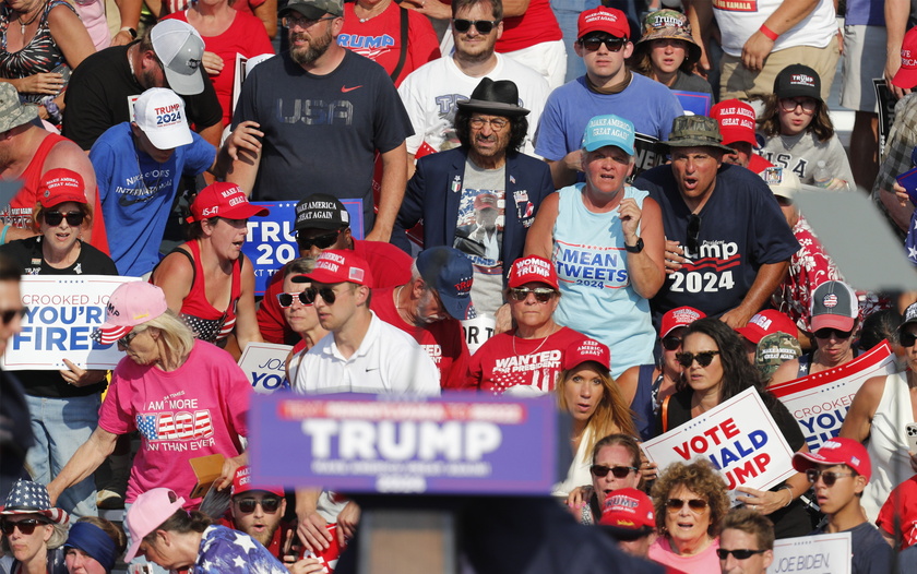 Former US President Donald Trump rushed off stage after incident at campaign rally