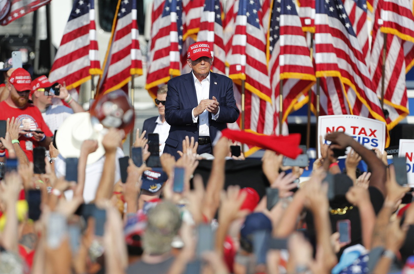 Former US President Donald Trump holds rally in Butler, Pennsylvania