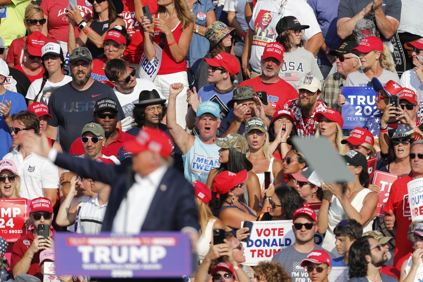 Former US President Donald Trump rushed off stage after incident at campaign rally