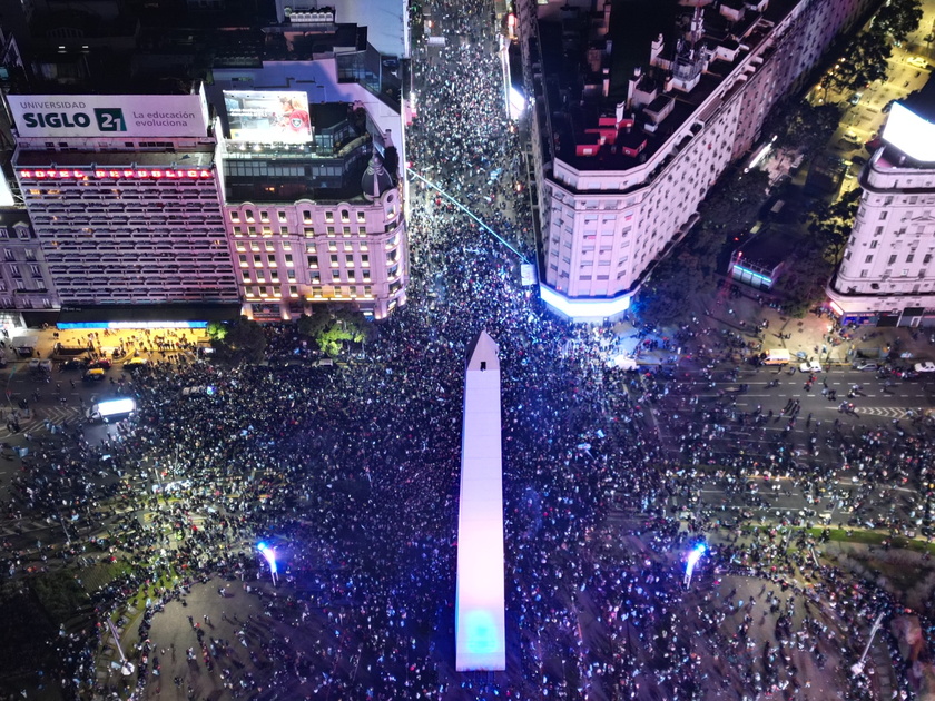 CONMEBOL Copa America 2024 - Fans in Buenos Aires watch Argentina vs Colombia