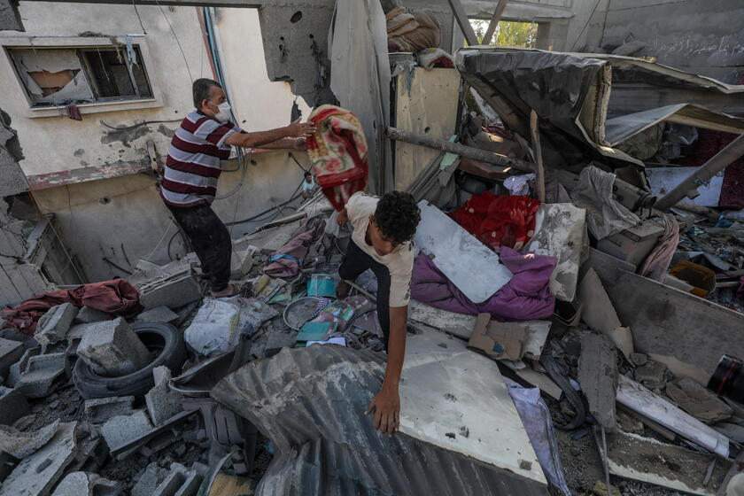 Israeli airstrike kills several members of a family in central Gaza Strip