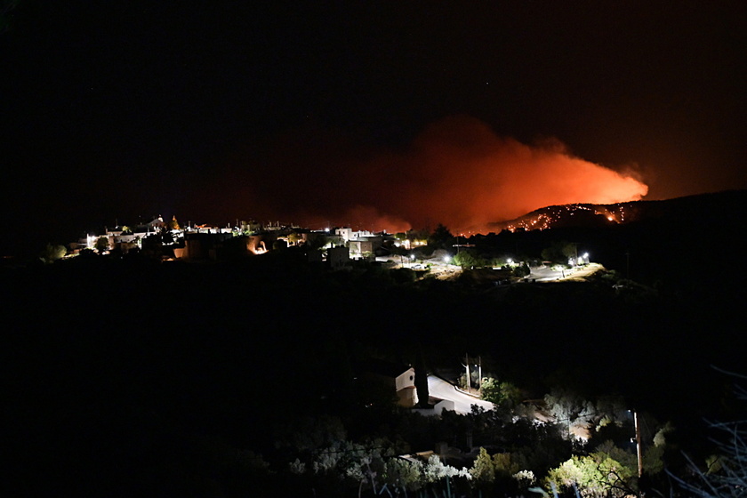 Wildfires break out on Greece's Chios island